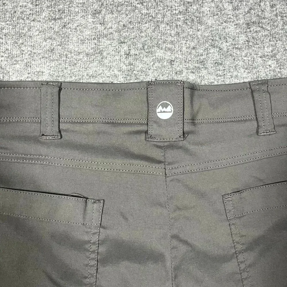Wrangler Outdoor Hiking Pants Mens 40 x 30 Gray Stretch Fishing Travel Cargo